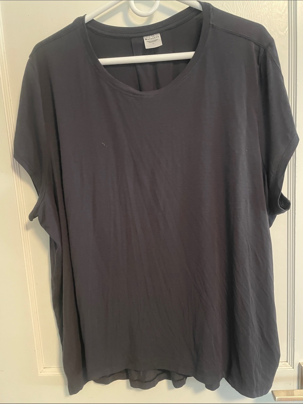 Athleta With Ease Relaxed Short Sleeve Tee — Black